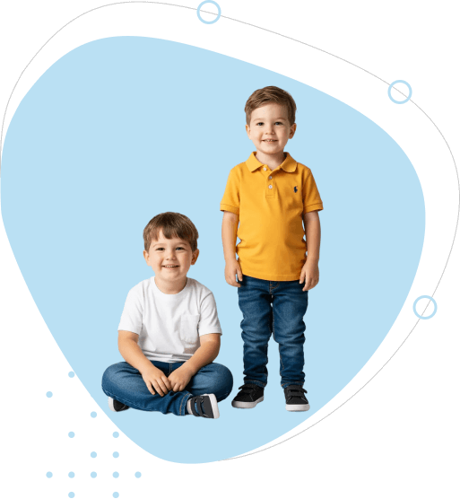 deux enfant avec le sourire